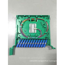 full loaded 12 port optical display tray for ODF Unit Box with pigtail and adapter